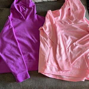 2 new Xersion hoodies. Pink XL. Purple M.
